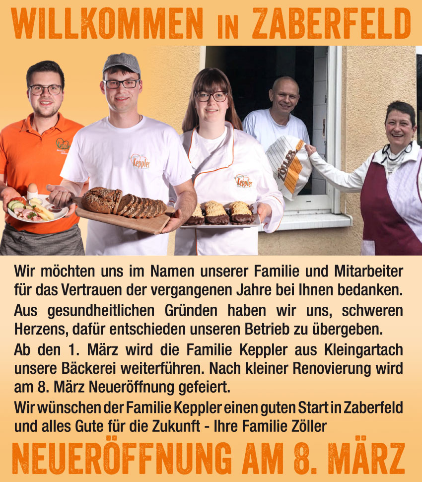 Bäckerei Keppler - Filiale Zaberfeld
